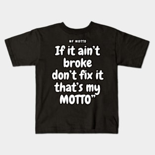 NF Motto Lyrics Quote Kids T-Shirt